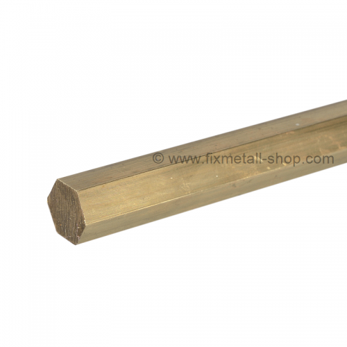 Brass hexagonal bar